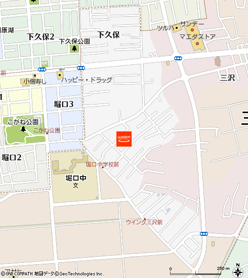 北海道エアシステム　三沢空港所付近の地図